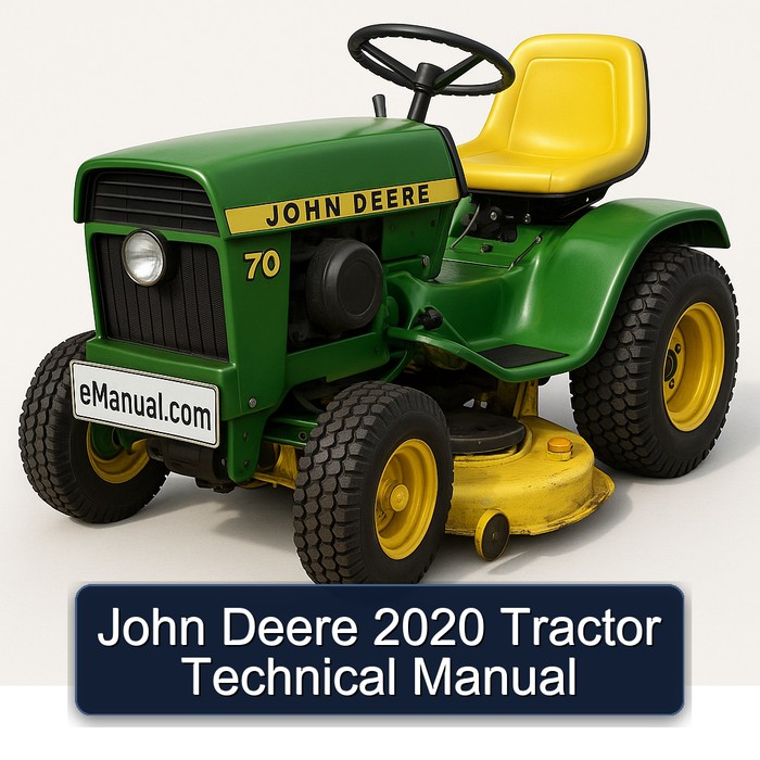 John Deere 2020 Traktor Technisches Handbuch