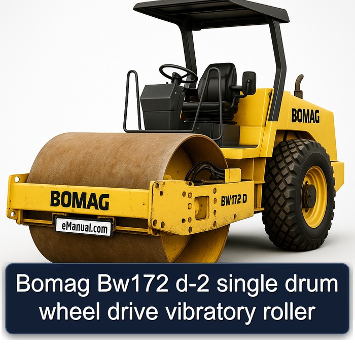 Bomag Bw172 d-2 single drum wheel drive vibratory roller