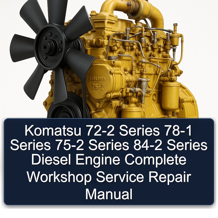 Komatsu 72-2 Series 78-1 Series 75-2 Series 84-2 Series Diesel Engine Complete Workshop Service Repair Manual