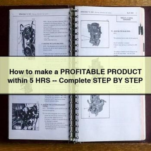 How to Make a Profitable Product Within 5 Hrs -- Complete Step by Step PDF Download