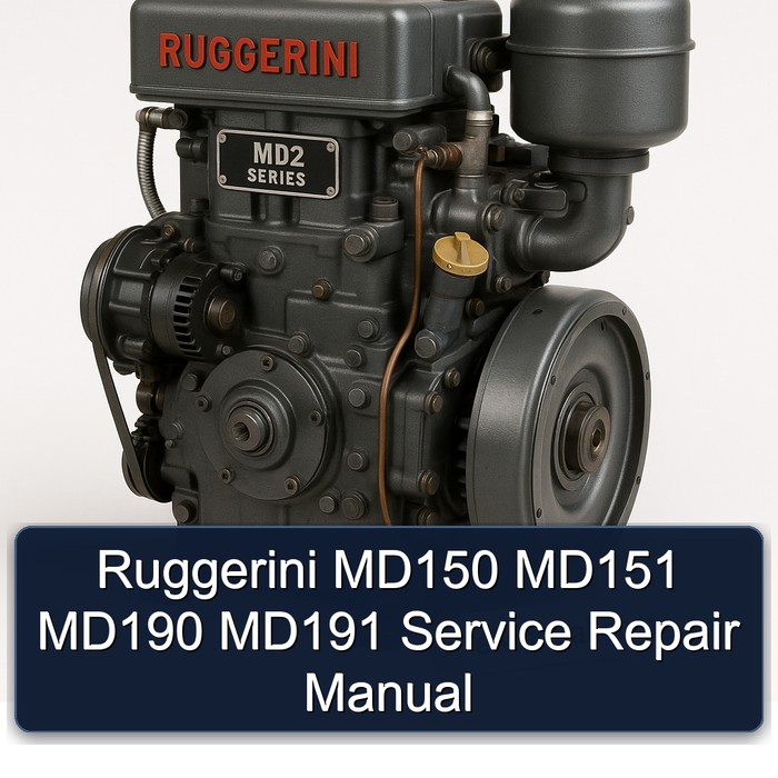 Ruggerini MD150 MD151 MD190 MD191 Manual de servicio y reparación