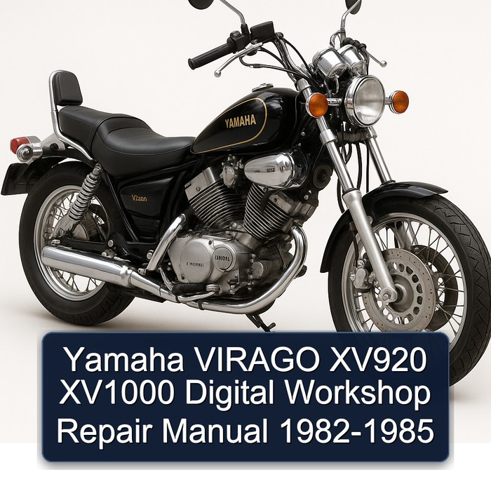 Yamaha VIRAGO XV920 XV1000 Digital Workshop Repair Manual 1982-1985