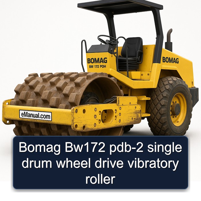 Bomag Bw172 pdb-2 single drum wheel drive vibratory roller