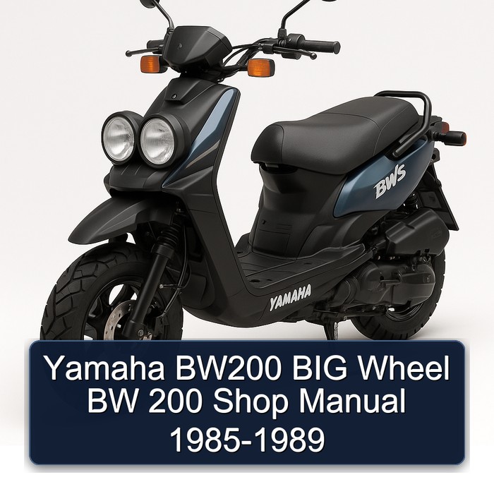Yamaha BW200 BIG Wheel BW 200 Shop Manual 1985-1989