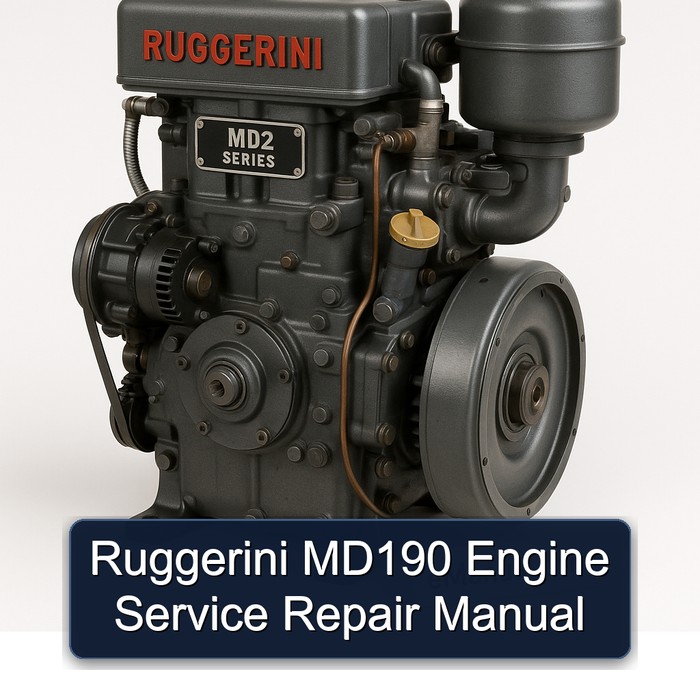 Manual de Servicio y Reparación del Motor Ruggerini MD190