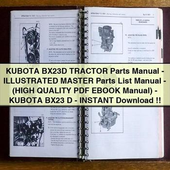 Kubota BX23D Tractor - -(High Quality Ebook )-Kubota BX23 D Parts Catalog PDF Download