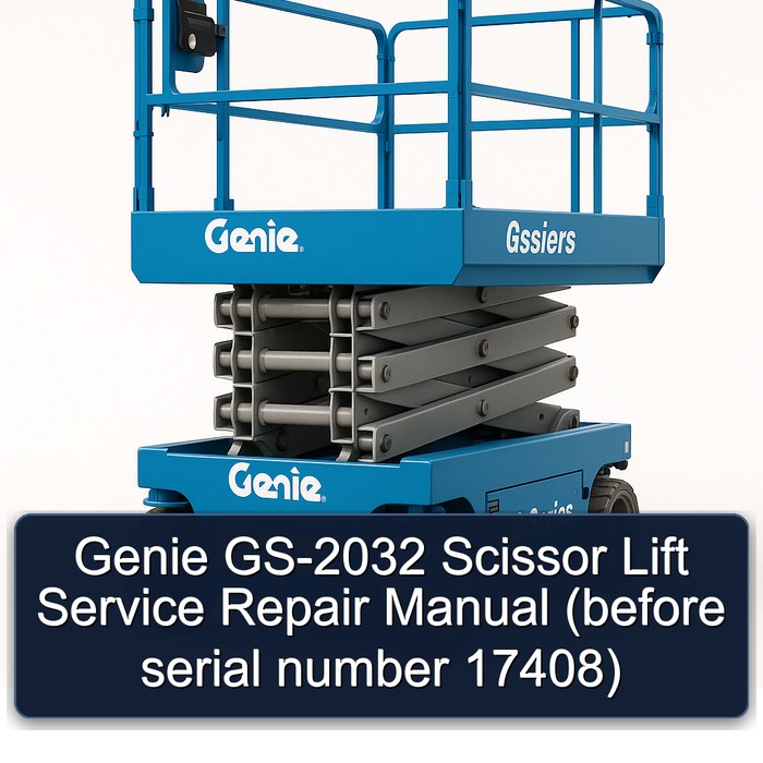 Manual de Servicio y Reparación para Plataforma Elevadora Genie GS-2032 (Antes del Número de Serie 17408)