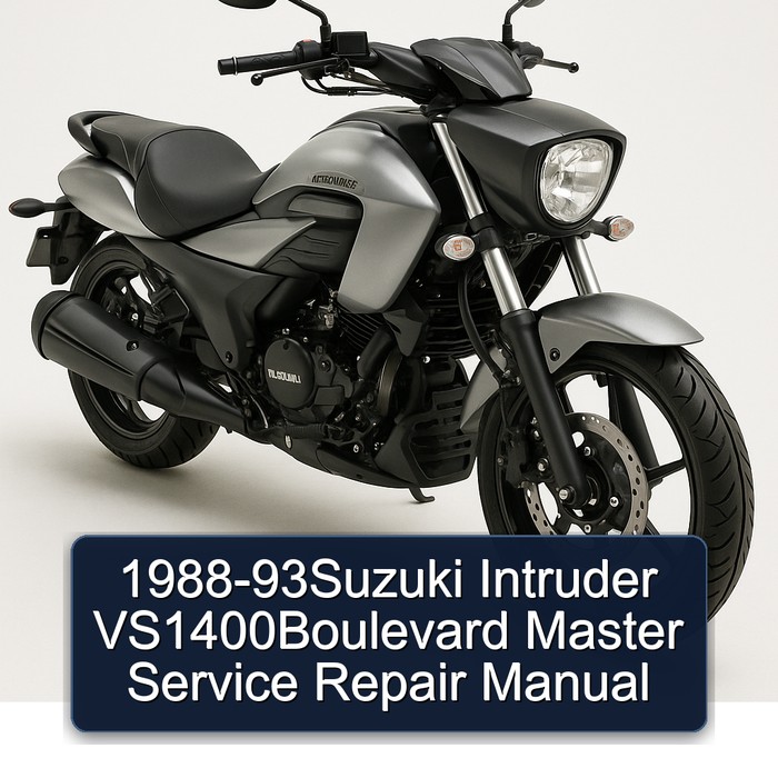 1988-93Suzuki Intruder VS1400Boulevard Master Manual de servicio y reparación