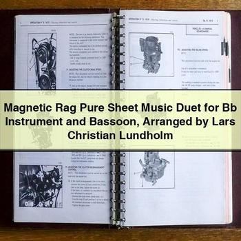 Magnetic Rag Pure Sheet Music Duet for Bb Instrument and Bassoon Arranged by Lars Christian Lundholm PDF Download