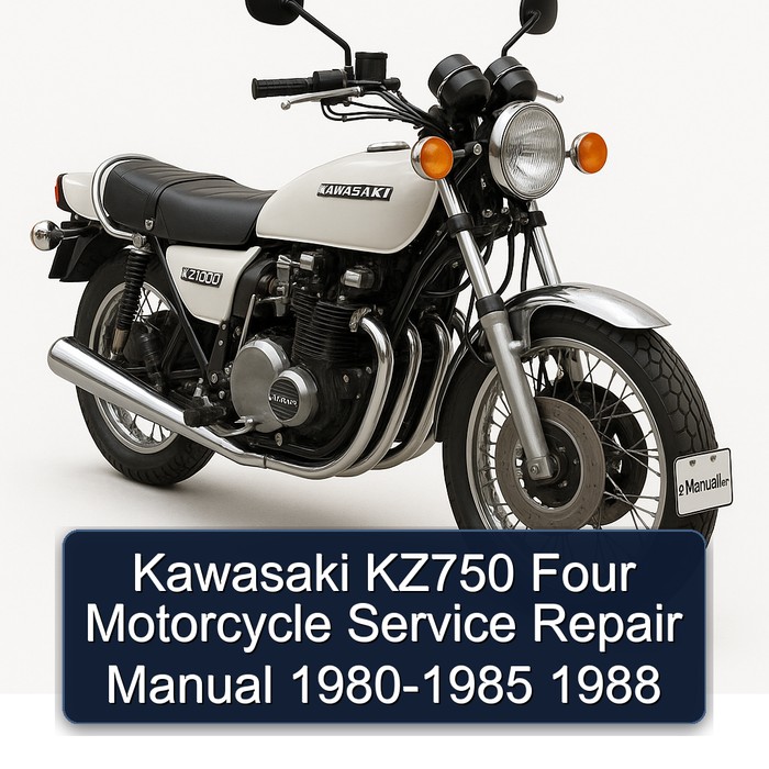 Kawasaki KZ750 Four Motorcycle Service Repair Manual 1980-1985 1988