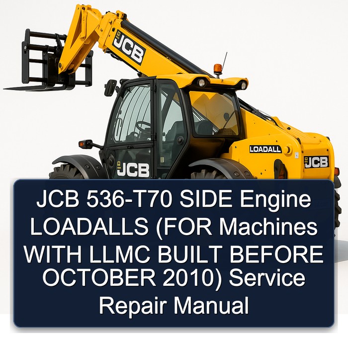 JCB 536-T70 SIDE Engine LOADALLS (FOR Machines WITH LLMC BUILT BEFORE OCTOBER 2010) Service Repair Manual