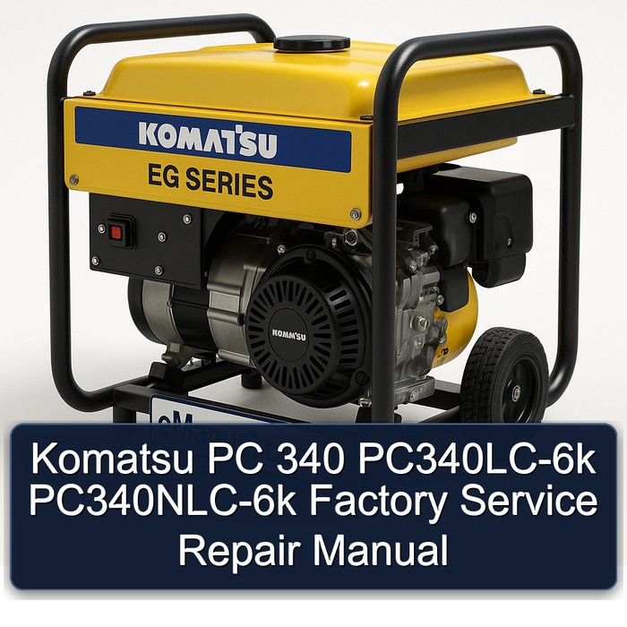Komatsu PC 340 PC340LC-6k PC340NLC-6k Factory Manual de servicio y reparación