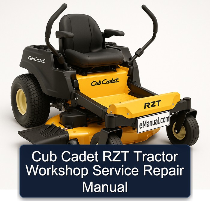Cub Cadet Rzt Tractor Workshop Service Repair Manual PDF Download