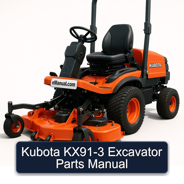 Manual de Partes Excavadora Kubota KX91-3