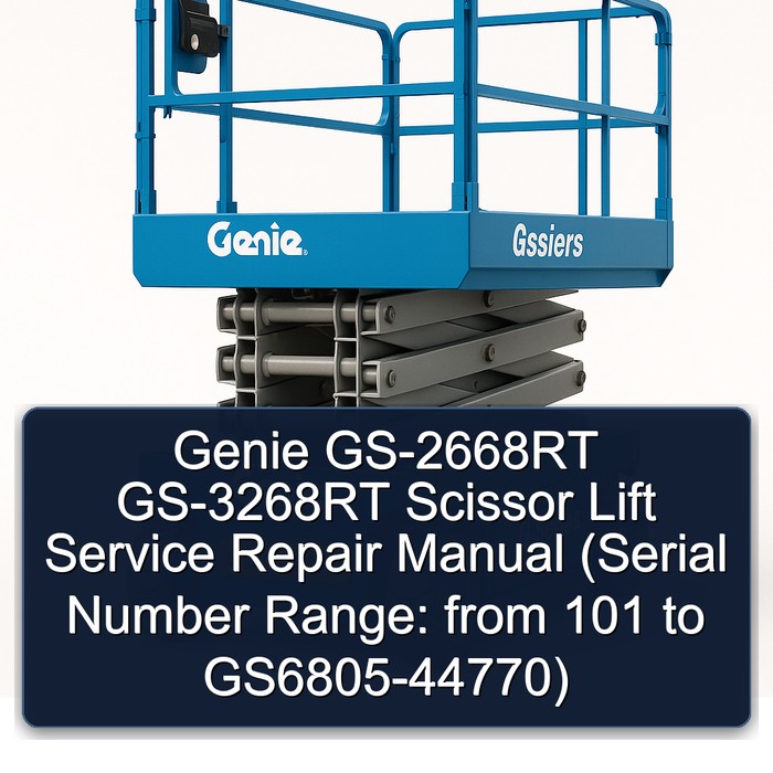 Genie GS-2668RT & GS-3268RT Scherenarbeitsbühne - Service- und Reparaturhandbuch