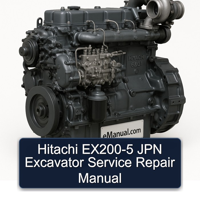 Hitachi EX200-5 JPN Excavator Manual de servicio y reparación