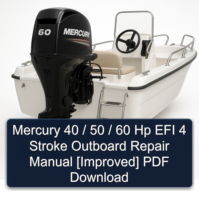 Manual de Reparación para Motores Fuera de Borda Mercury EFI 4 Tiempos 40/50/60 HP (PDF)