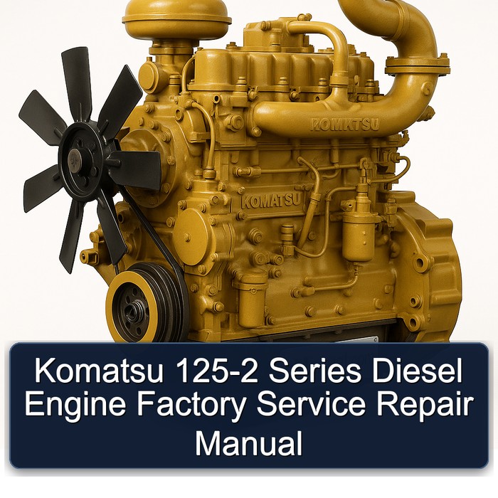 Komatsu 125-2 Series Diesel Engine Factory Manual de servicio y reparación