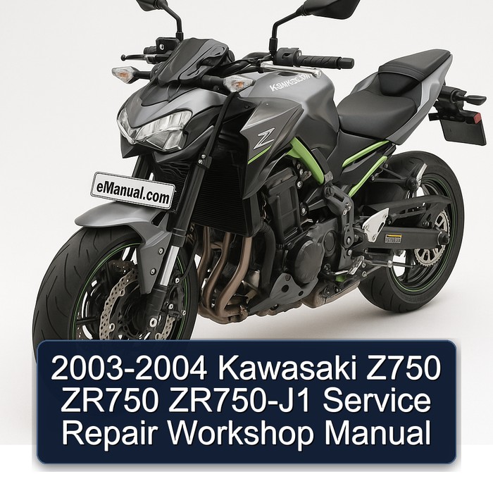 2003-2004 Kawasaki Z750 ZR750 ZR750-J1 Service Repair Workshop Manual