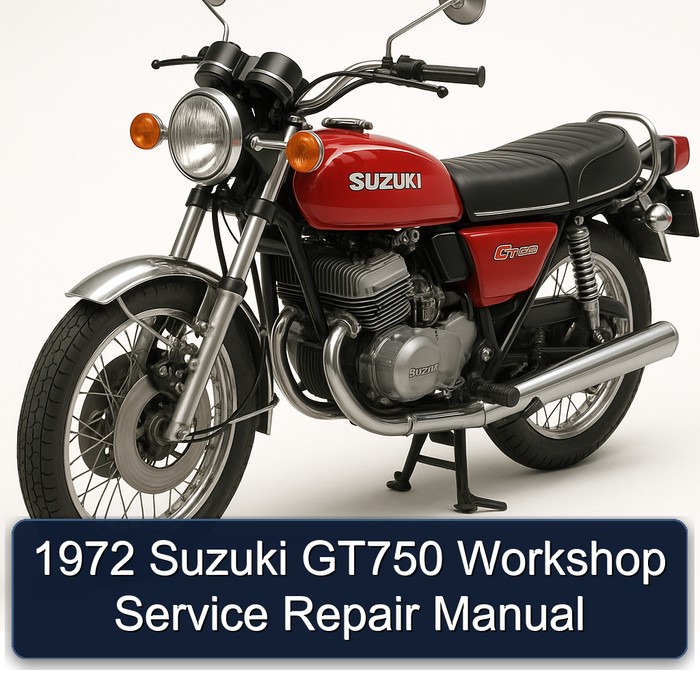 1972 Suzuki GT750 Workshop Manual de servicio y reparación