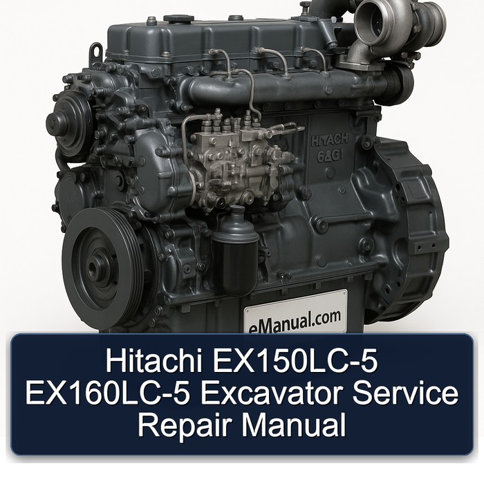 Hitachi EX150LC-5 EX160LC-5 Excavator Manual de servicio y reparación