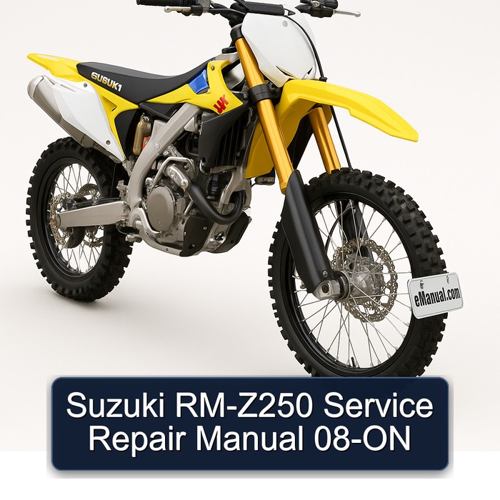 Suzuki RM-Z250 Manual de servicio y reparación 08-ON
