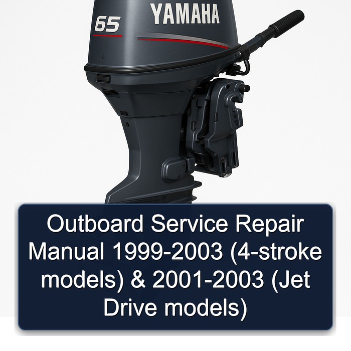 1999 2000 2001 2002 2003 80hp 100hp 4-stroke models & 2001-2002 F80(65hp) 2003 F90 Jet Drive Outboard models Service Repair Manual