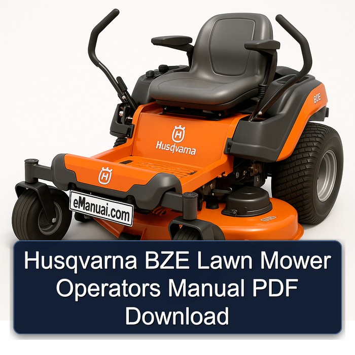 Manual del Operador de la Cortadora de Césped Husqvarna BZE (PDF)