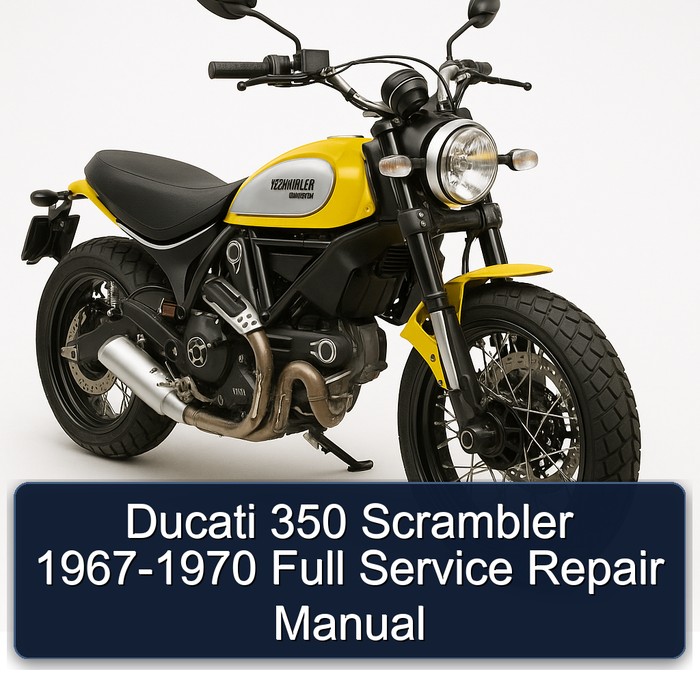 Ducati 350 Scrambler 1967-1970 Full Manual de servicio y reparación