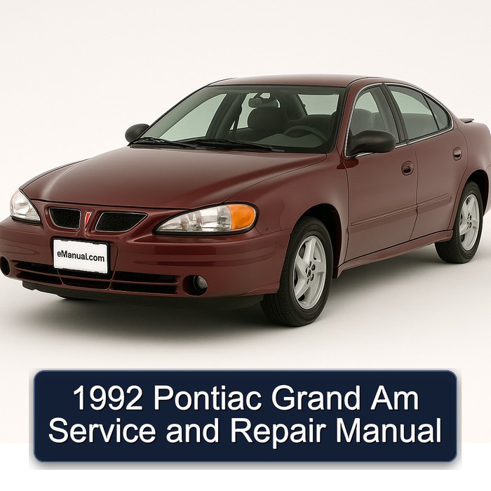 1992 Pontiac Grand Am Manual de servicio y reparación