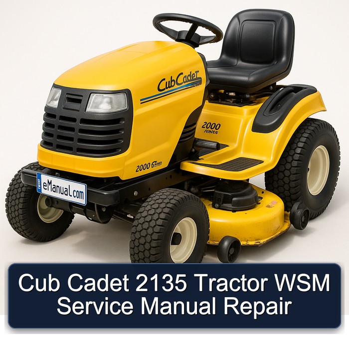 Cub Cadet 2135 Tractor WSM Service Manual Repair