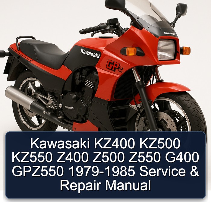 Kawasaki KZ400 KZ500 KZ550 Z400 Z500 Z550 G400 GPZ550 1979-1985 Manual de servicio y reparación