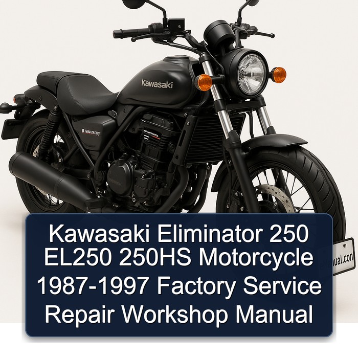Kawasaki Eliminator 250 EL250 250HS Motorcycle 1987-1997 Factory Service Repair Workshop Manual