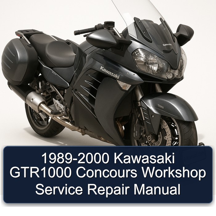 1989-2000 Kawasaki GTR1000 Concours Workshop Manual de servicio y reparación