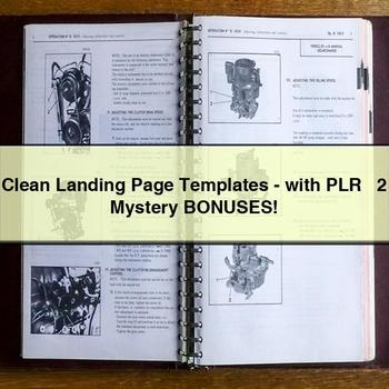 Clean Landing Page Templates-with Plr + 2 Mystery Bonuses PDF Download