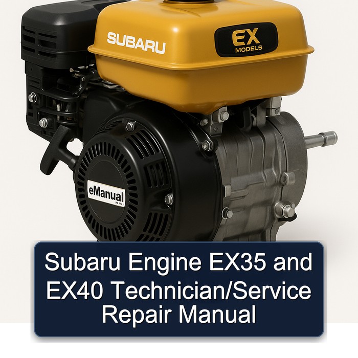Subaru Engine EX35 and EX40 Technician/Service Repair Manual 