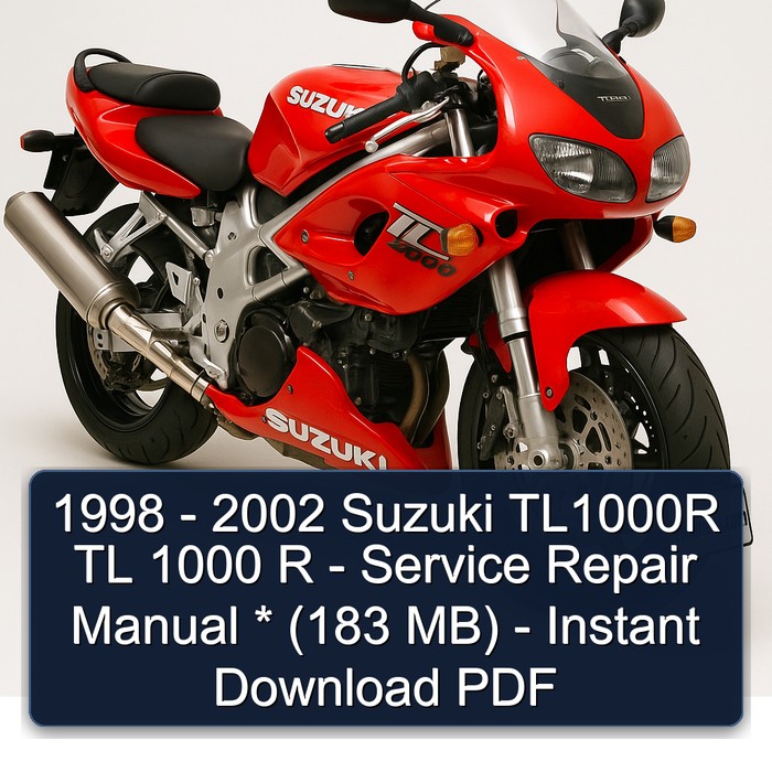 Manual de Servicio y Reparación Suzuki TL1000R (1998-2002) - PDF Descarga Instantánea