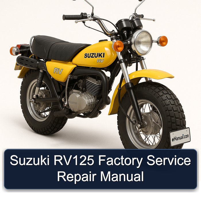 Suzuki RV125 Factory Manual de servicio y reparación