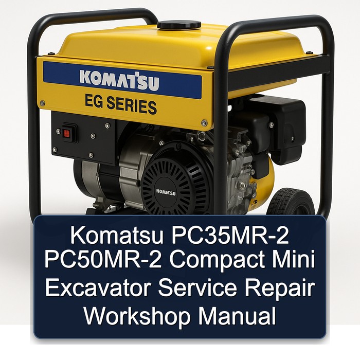 Komatsu PC35MR-2 PC50MR-2 Compact Mini Excavator Service Repair Workshop Manual