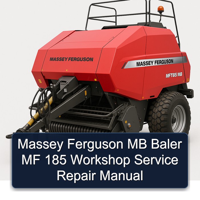Massey Ferguson MB Baler MF 185 Workshop Service Repair Manual