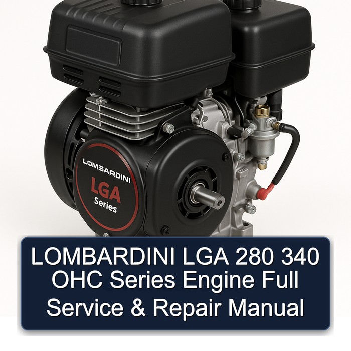 Manual de Servicio y Reparación Completo para Motor Lombardini LGA 280 340 OHC