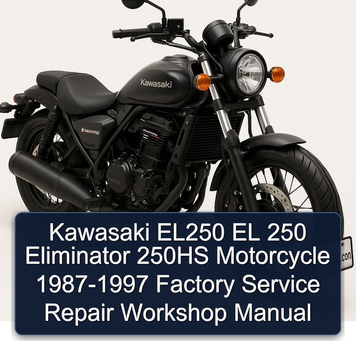 Kawasaki EL250 EL 250 Eliminator 250HS Motorcycle 1987-1997 Factory Service Repair Workshop Manual