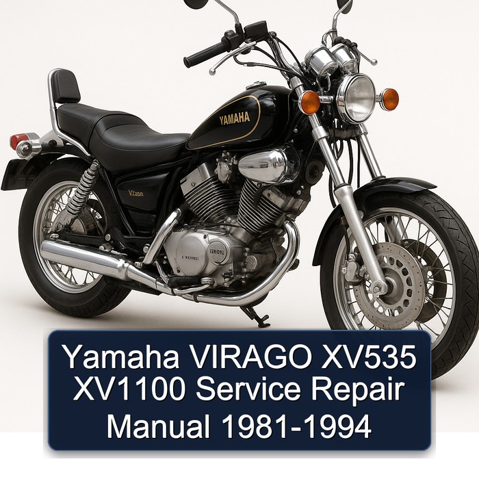 Yamaha VIRAGO XV535 XV1100 Manual de servicio y reparación 1981-1994