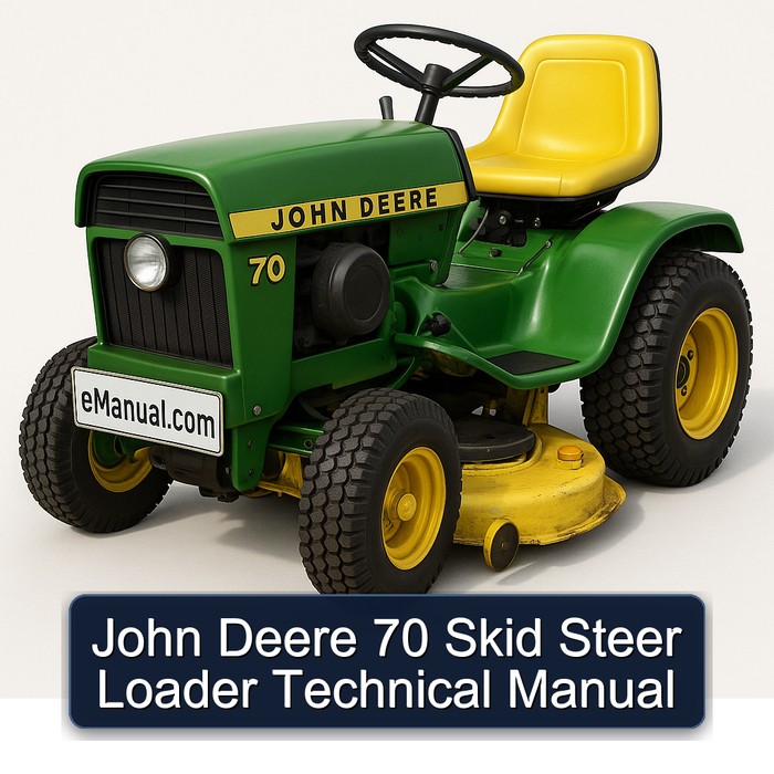 Manual Técnico de la Cargadora de Orugas John Deere 70