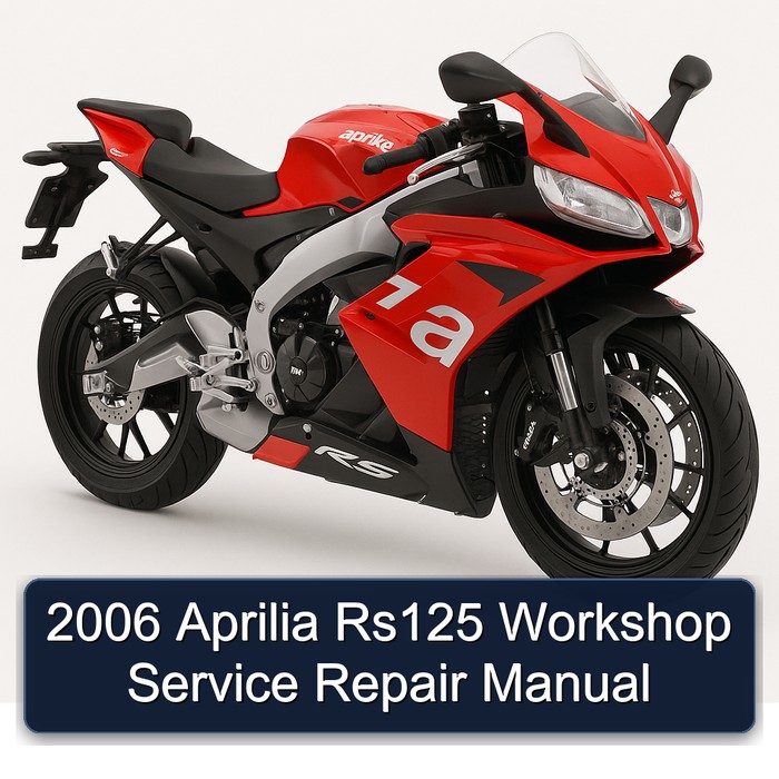 2006 Aprilia Rs125 Workshop Manual de servicio y reparación