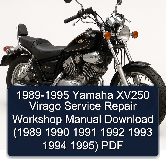 1989-1995 Yamaha XV250 Virago Service Repair Workshop Manual Download (1989 1990 1991 1992 1993 1994 1995) PDF
