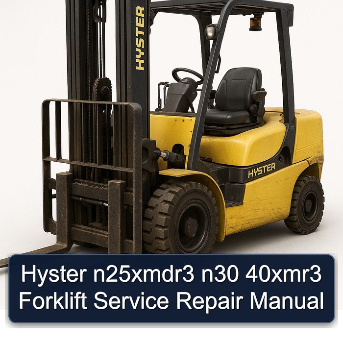 Manual de Servicio y Reparación de Montacargas Hyster N25XMDR3, N30, 40XMR3