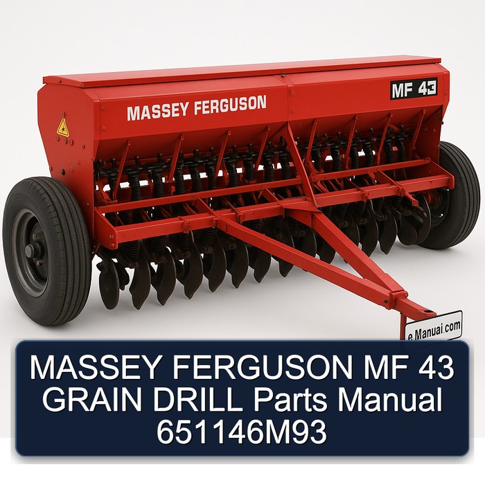 MASSEY FERGUSON MF 43 GRAIN DRILL Parts Manual 651146M93