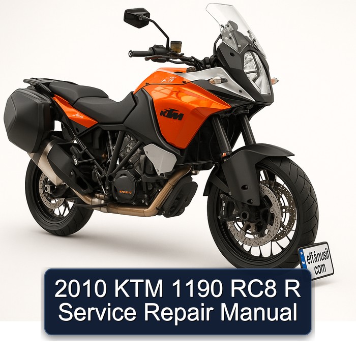2010 KTM 1190 RC8 R Manual de servicio y reparación