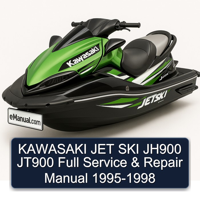 KAWASAKI JET SKI JH900 JT900 Full Manual de servicio y reparación 1995-1998